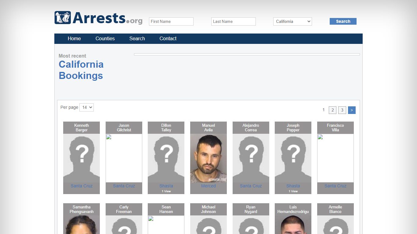 California Arrests and Inmate Search